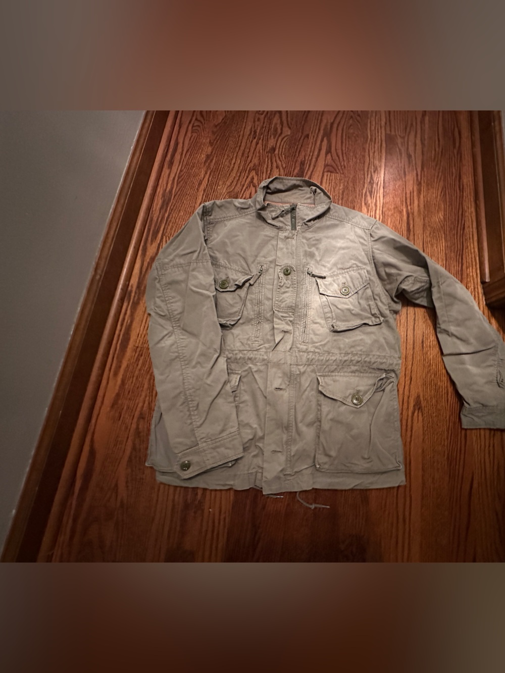 J Crew NX-631 M65 Military Field Mechanic Utility Jacket Olive Green Men Medium